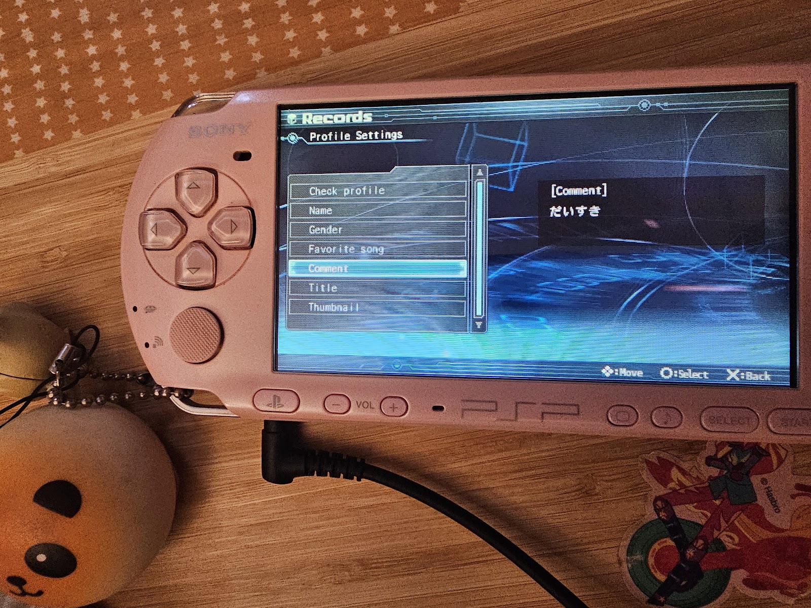 My PSP! Peep the panda keychain 😉